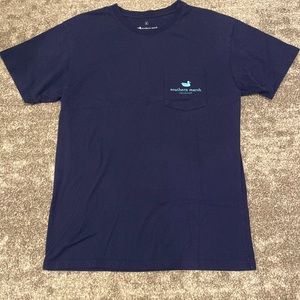 Southern Marsh Pocket T-Shirt Navy Size Large